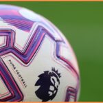 Premier League football close-up