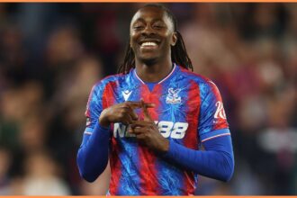 Eberechi Eze in action for Crystal Palace
