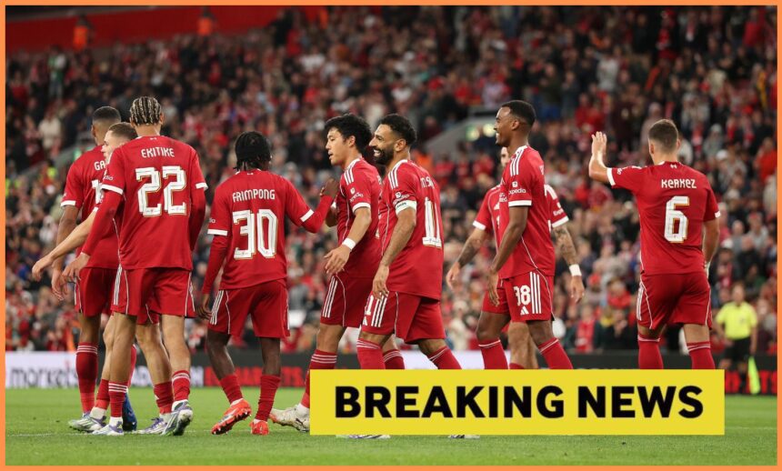 Liverpool players celebrate during a friendly victory over Athletic Bilbao