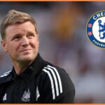 Eddie Howe looks on during Newcastle