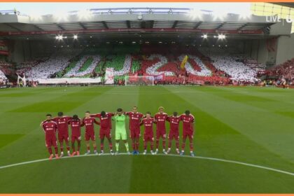 Video: The Dio Gojota Family is in attendance as Liverpool pays for an emotional Anfield tribute before Premier League opener