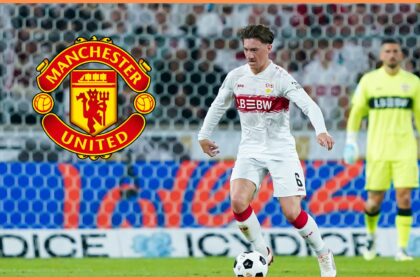 Angelo Stiller in action for Stuttgart