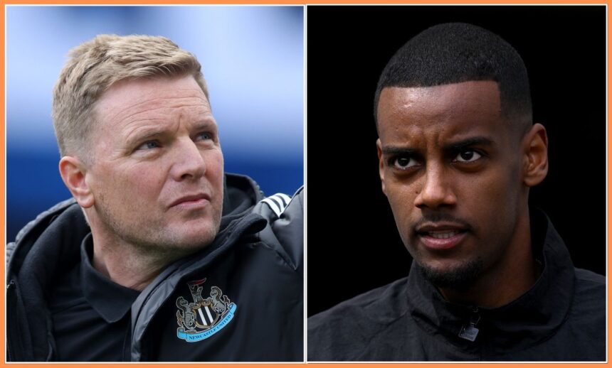 Eddie Howe and Alexander Isak