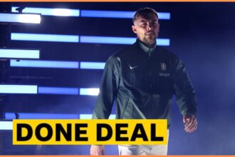 Kiernan Dewsbury-Hall walks onto the pitch for Chelsea at the Club World Cup