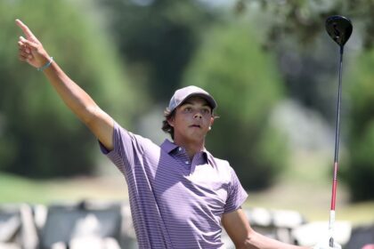 Charlie Woods makes an ace with TPC Sawgrass during juniors