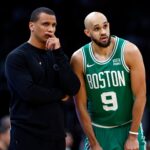 Derrick White reveals what happened when Joe Matzlla visited him this offseason.