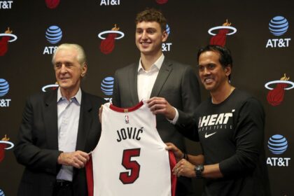 Erik Spoelstra says the Miami Heat will be the winner of the Nicola Jovic stint against Serbia.