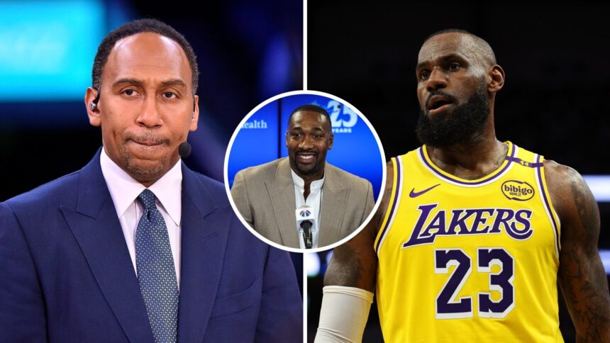 Gilbert Arenas gives Stephen A. Smith a horrifying advice to return to LeBron James, which ruins his special day