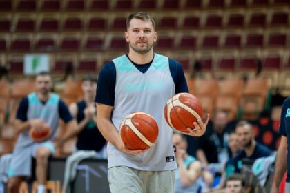 How Luka Doncic was different in Slovenian Eurobasket opening game, Lakers Chiefs' Jeanie Buss and Rob Pelinka watching
