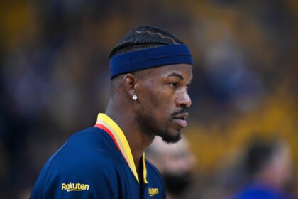 Jimmy Butler's regular season and playoffs against the Golden State Warriors from 2024-25