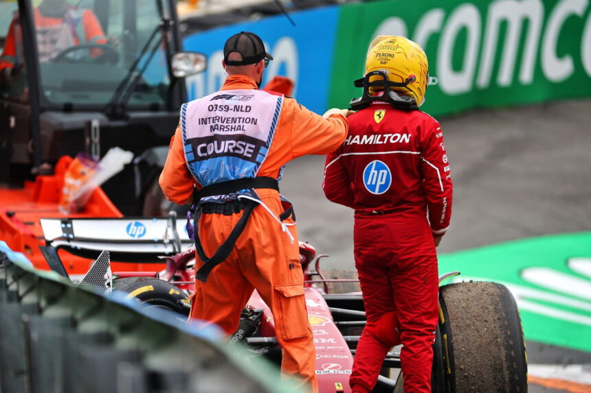 Lewis Hamilton slaps at the F1 Dutch Grand Prix with Monza brutal penalty by the FIA