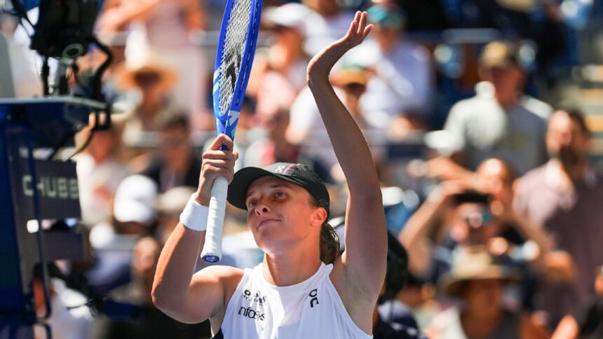 No. 2 Iga Swiatek Cruise 2025 in the first match at US Open