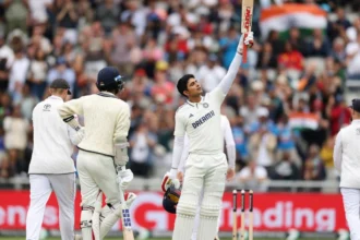 Shubman Gill Manchester Test Tonnnn