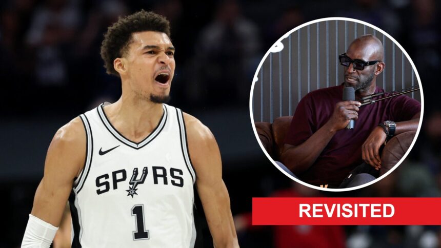 Victor Wenbanyama did something Kevin Garnett never saw before in his rookie season, "Moves of the Year."