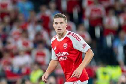 Viktor Gyokeres in action for Arsenal