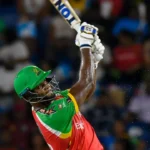 Watch Romario Shepherd Defies Logic Belts 22 Runs Off A Single Delivery In CPL 2025