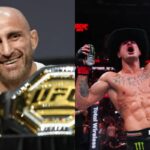 Alexander Volkanovski and Diego Lopes post-Noche UFC