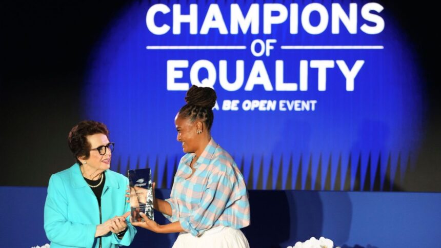 Ava Duvernay accepts Stacey Allaster Accept of Equality Award
