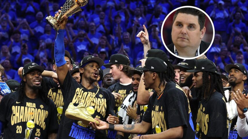 Brian Windhorst reveals that he discovered the OKC Thunder's weakness in his NBA Finals Game 7 victory. "Their vulnerability is..."