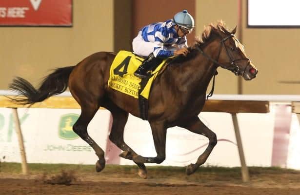 Buster stem and score bracket to win the Oklahoma Derby