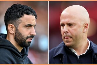 Ruben Amorim and Arne Slot