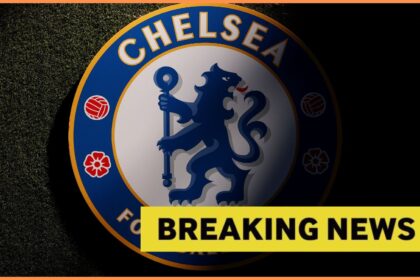 Chelsea FC logo and breaking news banner