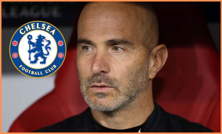 Chelsea manager Enzo Maresca looks on during the Bayern Munich game