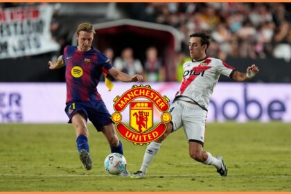 Frenkie de Jong in action for Barcelona vs Rayo Vallecano