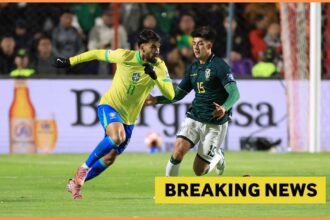 Lucas Paqueta in action for Brazil