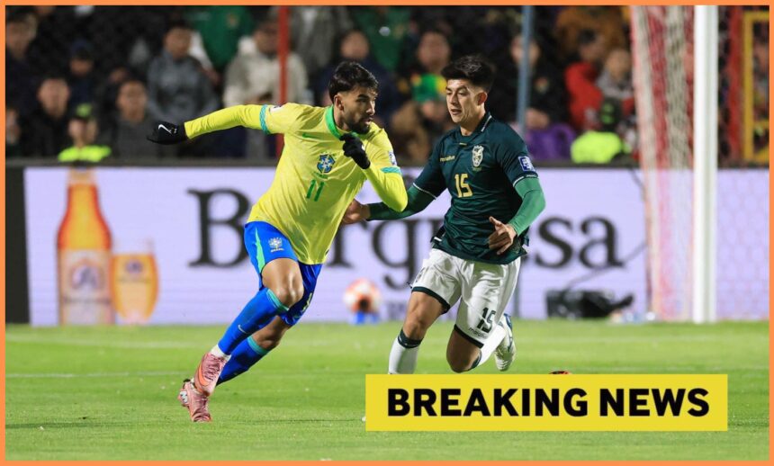 Lucas Paqueta in action for Brazil