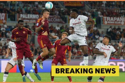 Jhon Lucumi in action for Bologna vs Roma