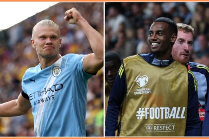 Erling Haaland and Alexander Isak