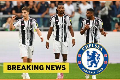 Kenan Yildiz with his Juventus teammates vs Inter Milan