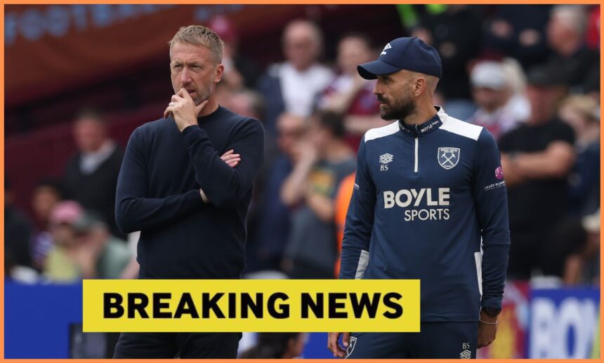 Graham Potter and assistant Bruno Saltor