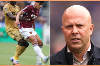 Marc Guehi and Arne Slot