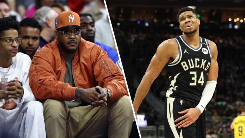 Carmelo Anthony responds to Giannis Antetokounmpo's praise and makes an offer