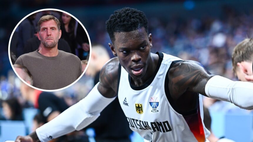 Dennis Schroder creates Dirk Nowitzki points right after earning the Eurobasket MVP.