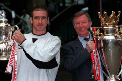 Ferguson and Cantona asked the England Ace to join Man UTD, but instead chose a £25 million move
