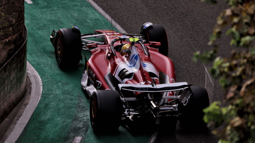 Ferrari under scrutiny for setup choice after Lewis Hamilton advances