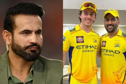 Dewald Brevis and MS Dhoni