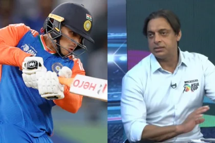 Abhishek Sharma and Shoaib Akhtar