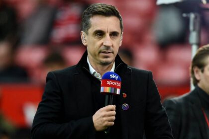 Gary Neville says the former Premier League striker is "the biggest English player of all time."