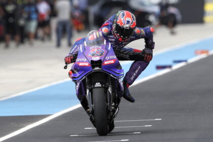 Jack Miller "rolls the sleeves" from Barcelona Motog: "Here's the right scrap."
