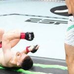 Kauê Fernandes Delivers Explosive Leg Kick TKO to Topple Harry Hardwick - UFC Paris Highlights
