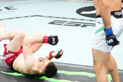 Kauê Fernandes Delivers Explosive Leg Kick TKO to Topple Harry Hardwick - UFC Paris Highlights