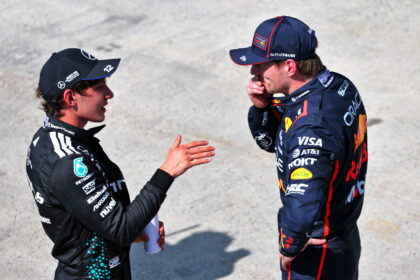 Kimi Antonelli and Max Verstappen