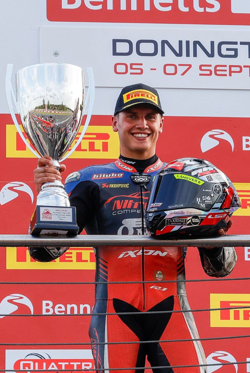 Nicolo Bulega, 2025 French WorldSBK, parc ferme. Credit: Gold and Goose.