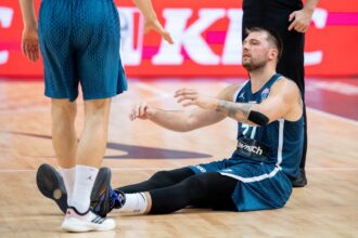 Luka Donsic's dad gives La Lakers star a "Lots of Pain" medical update after Slovenia's victory