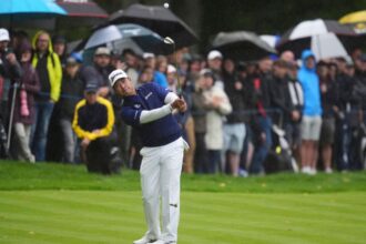 Matsuyama rides two eagles to lead the One Stroke PGA Championship