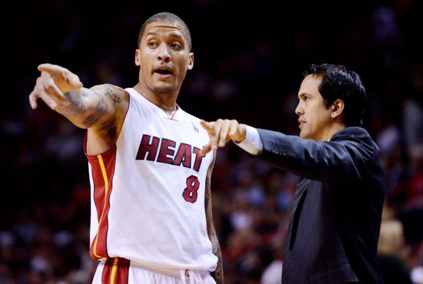 Michael Beasley reflects on why he accused Eric Spoelstra of "a lot" for his early struggle with the Miami Heat